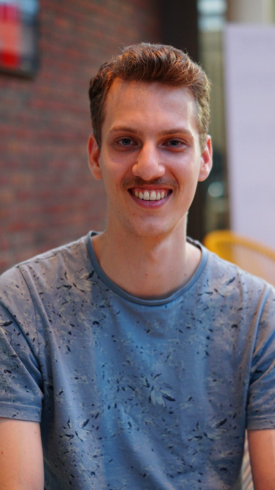 Luuk Baselmans in the atrium at Cinecittà. He has not left Group 1 since 2017.