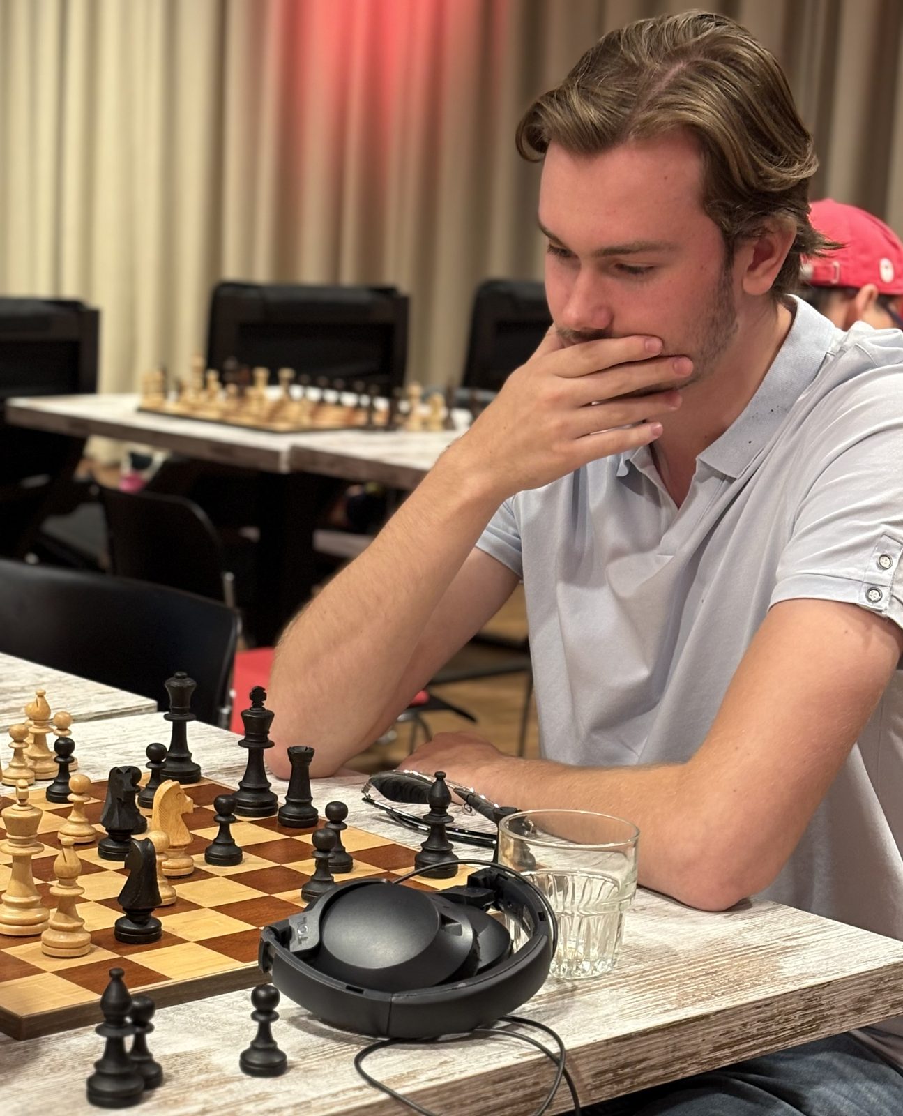 Mika de Jong at a summer rapid tournament at the club, after leaving the Wednesday ladder. He recruited the player who went on to reach Group 1.